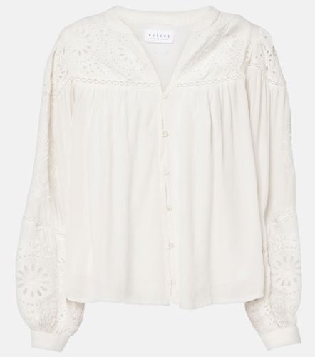 Blouse Libby en maille ajourée - Velvet - Modalova