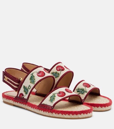 Sandales espadrilles en cuir - Valentino Garavani - Modalova