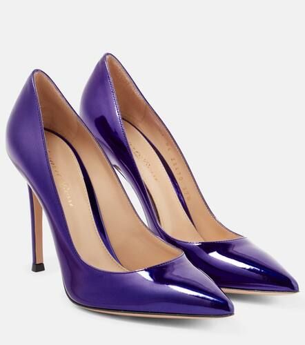 Escarpins Gianvito 105 en cuir métallisé - Gianvito Rossi - Modalova