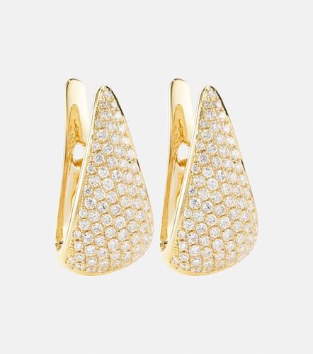 Boucles d'oreilles Claw en or 18 ct et diamants - Anita Ko - Modalova