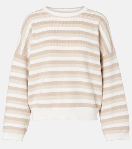 Pull rayé en coton - Brunello Cucinelli - Modalova