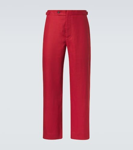Bode Pantalon droit en lin - Bode - Modalova
