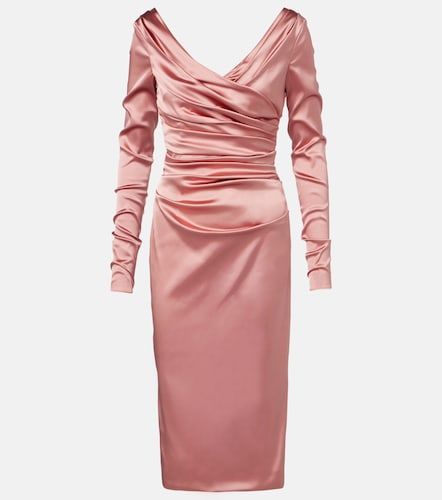 Dolce&Gabbana Robe midi en satin - Dolce&Gabbana - Modalova