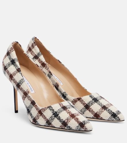 Escarpins BB 90 à carreaux - Manolo Blahnik - Modalova