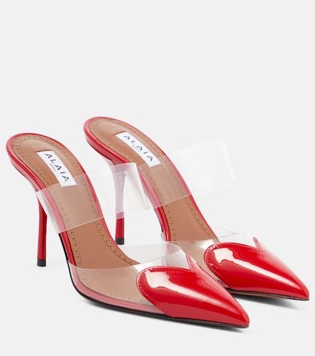 Alaïa Mules Le Cœur en cuir verni - Alaia - Modalova