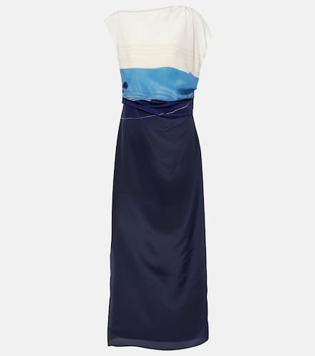 Robe longue Mariner en soie à imprimé - SIR - Modalova