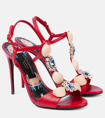 Sandales Capri en cuir à ornements - Dolce&Gabbana - Modalova