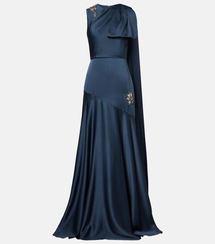 Robe longue en satin à ornements - Erdem - Modalova