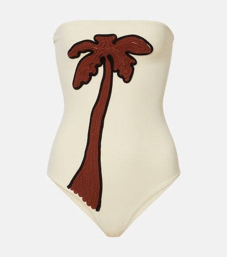 Maillot de bain bustier à broderie - Johanna Ortiz - Modalova