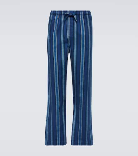 Pantalon de pyjama Kelburn rayé en coton - Derek Rose - Modalova