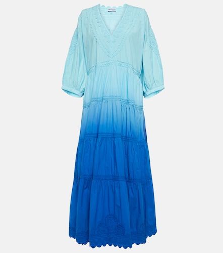 Robe longue en popeline de coton ombrée - Juliet Dunn - Modalova