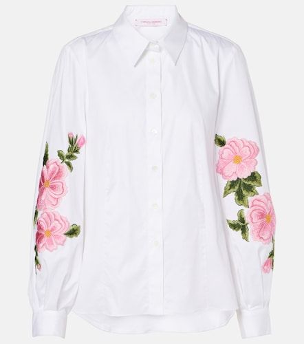 Chemise en coton mélangé à imprimé floral - Carolina Herrera - Modalova