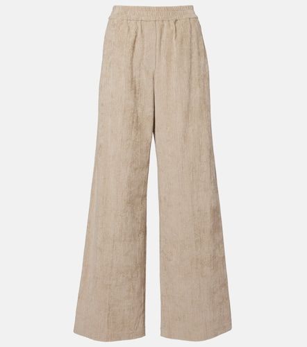 Pantalon ample en velours côtelé à taille haute - Brunello Cucinelli - Modalova