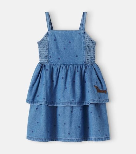 Robe en jean brodée à pois - Mini Rodini - Modalova