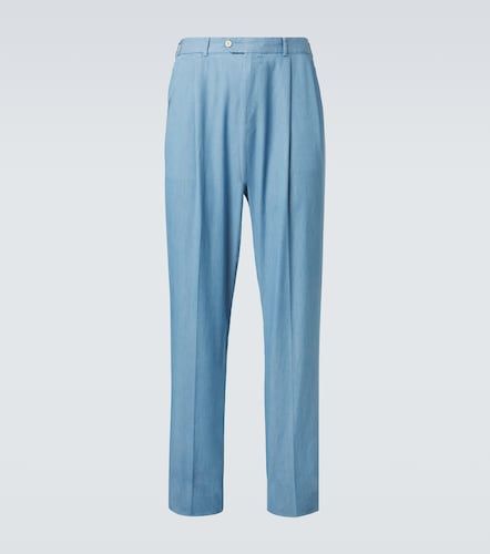 Pantalon de costume droit en coton - Dunhill - Modalova