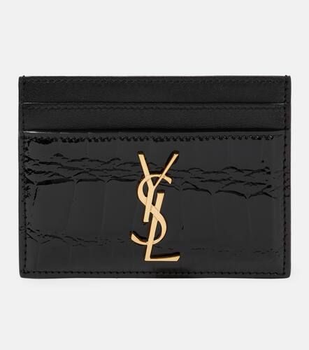 Porte-cartes Cassandre en cuir verni - Saint Laurent - Modalova