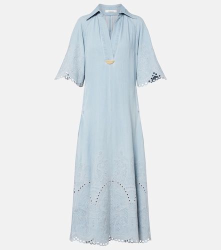 Robe midi Daylight brodée en jean - Zimmermann - Modalova