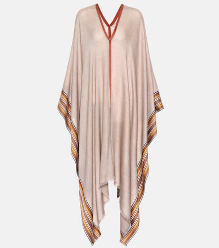 Poncho The Suitcase Stripe en soie et cachemire - Loro Piana - Modalova