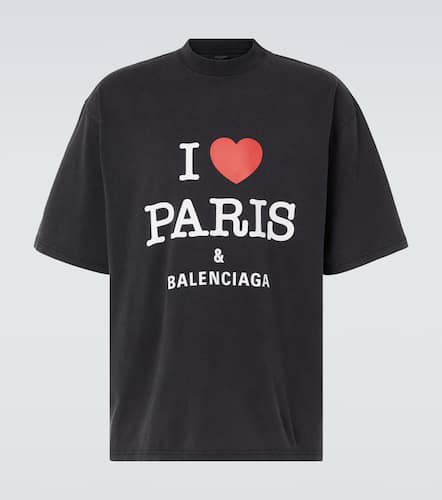 T-shirt I Love Paris en coton - Balenciaga - Modalova