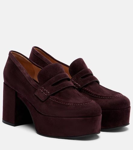 Mocassins à plateau Jenna en daim - Gianvito Rossi - Modalova