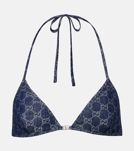 Gucci Brassière en denim GG - Gucci - Modalova