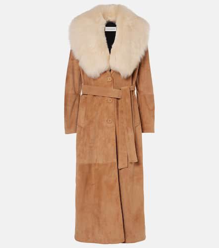 Manteau Dakota en daim et shearling - Nour Hammour - Modalova