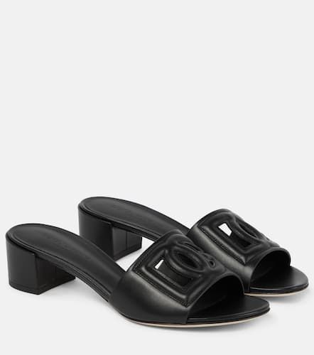 Dolce&Gabbana Mules DG en cuir - Dolce&Gabbana - Modalova