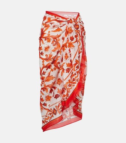 Paréo Majolica en coton - Dolce&Gabbana - Modalova