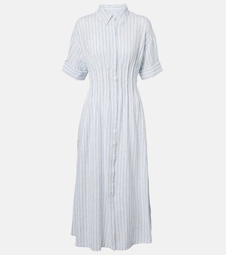 Robe chemise Saron en coton et lin à rayures - Velvet - Modalova