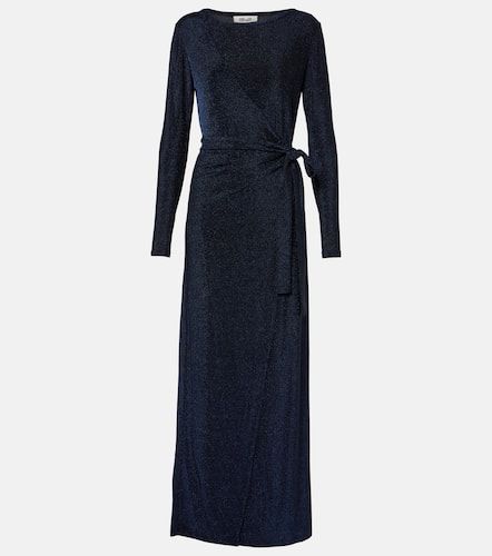 Robe portefeuille Simona en lamé - Diane von Furstenberg - Modalova