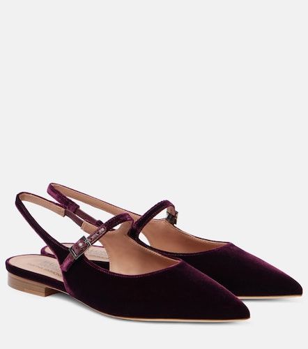 Ballerines slingback Karla en velours - Malone Souliers - Modalova