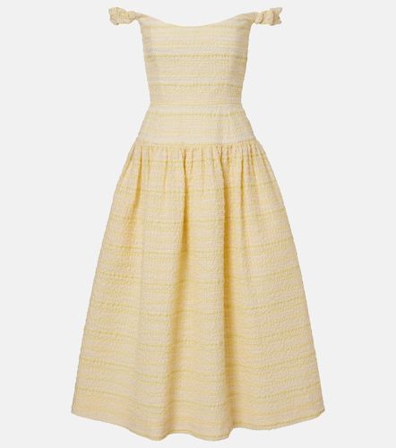 Robe midi Georgie en coton mélangé - Markarian - Modalova