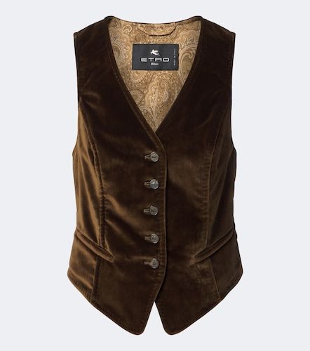 Etro Gilet en velours de coton - Etro - Modalova