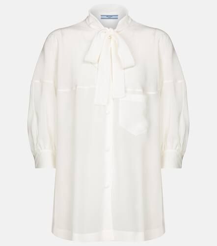 Prada Blouse à lavallière en soie - Prada - Modalova