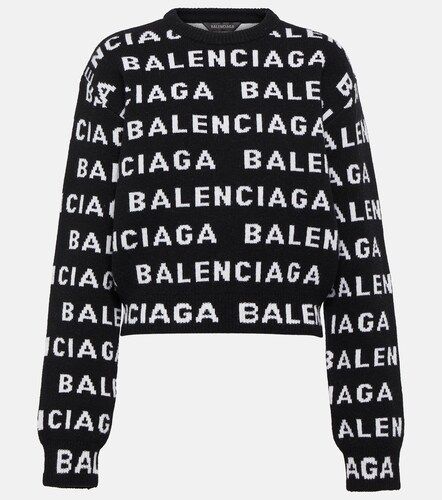 Balenciaga Pull en laine à logo - Balenciaga - Modalova