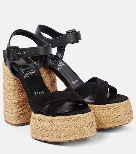 Sandales espadrilles Super Calakala 130 en daim - Christian Louboutin - Modalova