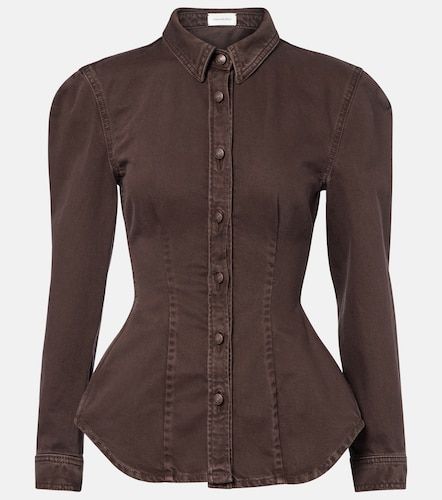 Veste à basque en denim - Magda Butrym - Modalova