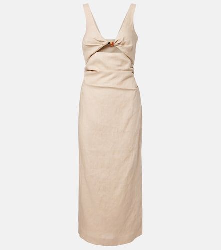 SIR Robe midi Moretti en lin - SIR - Modalova
