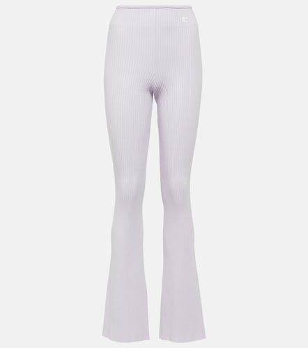 Courrèges Pantalon évasé Reedition en maille côtelée - Courreges - Modalova