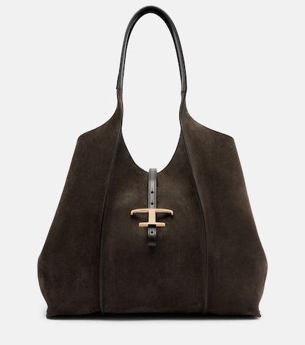 Tod's Sac T Timeless Medium en daim - Tod's - Modalova