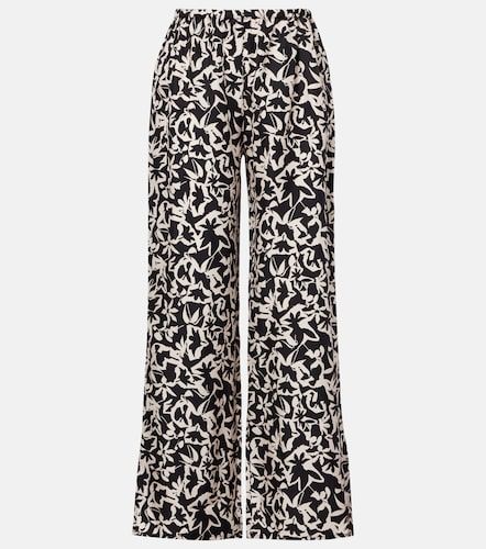 Pantalon ample Loreto en sergé de soie - Asceno - Modalova