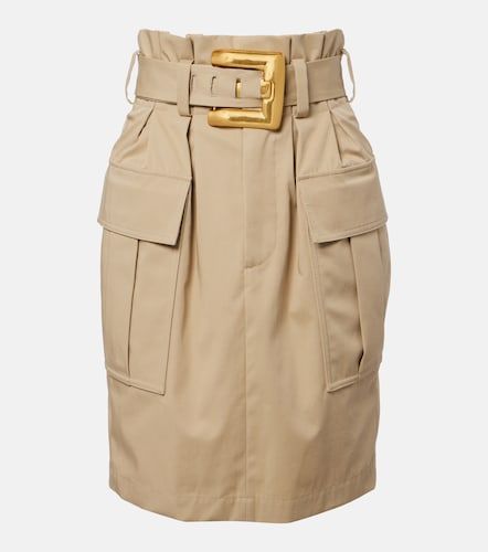 Balmain Jupe midi en coton - Balmain - Modalova