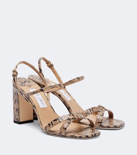 Sandales slingback Elsy en cuir façon serpent - Jimmy Choo - Modalova