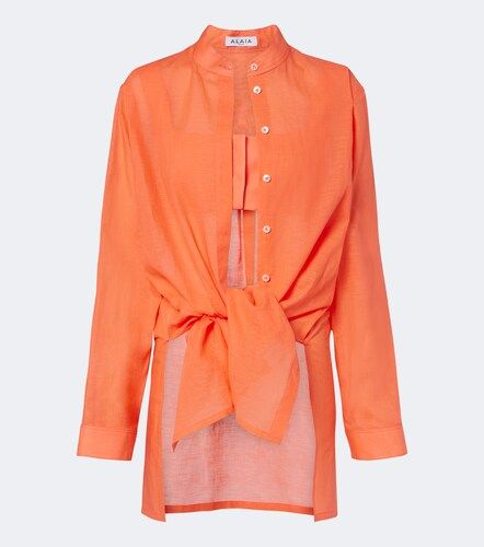 Alaïa Chemise en coton et lin - Alaia - Modalova