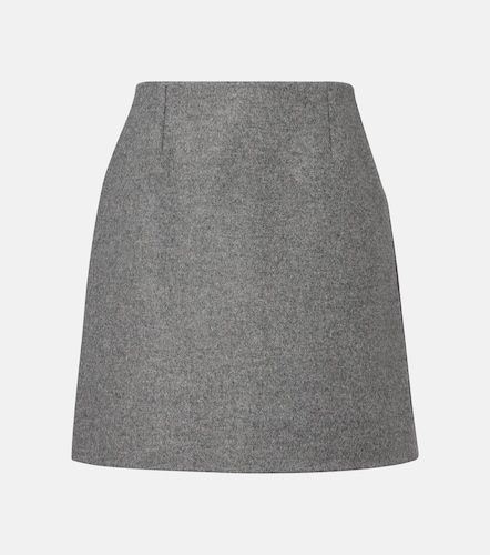 Mini-jupe en laine vierge - Carolina Herrera - Modalova