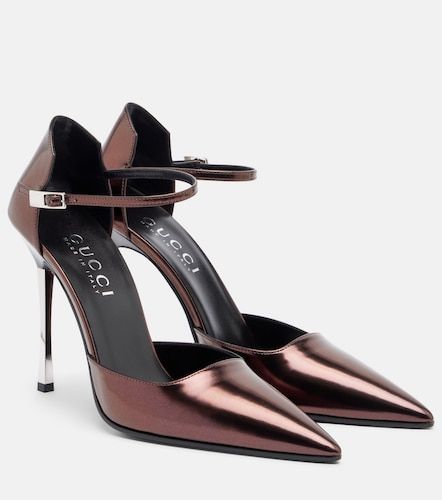 Escarpins Bombshell en cuir métallisé - Gucci - Modalova