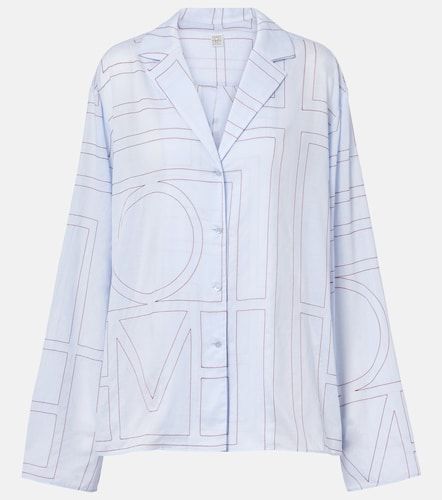 Chemise de pyjama en coton mélangé - Toteme - Modalova