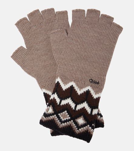 gants pour écran tactile femme avec laine taupe - HEMA