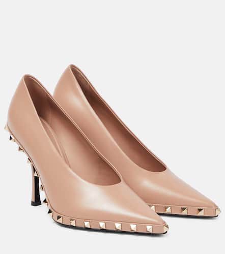 Escarpins Rockstud en cuir à ornements - Valentino Garavani - Modalova