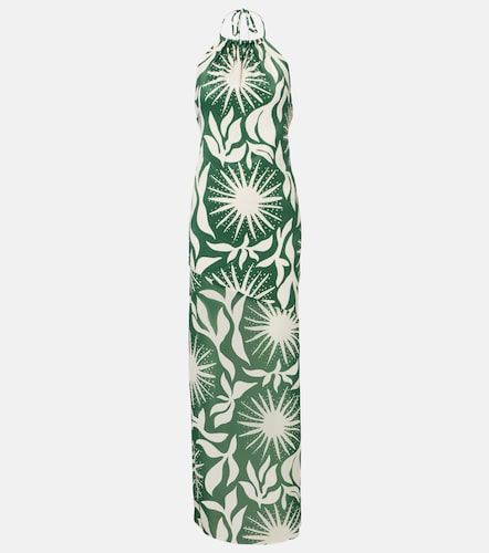 Robe longue Acasia imprimée à perles fantaisie - Cala de la Cruz - Modalova
